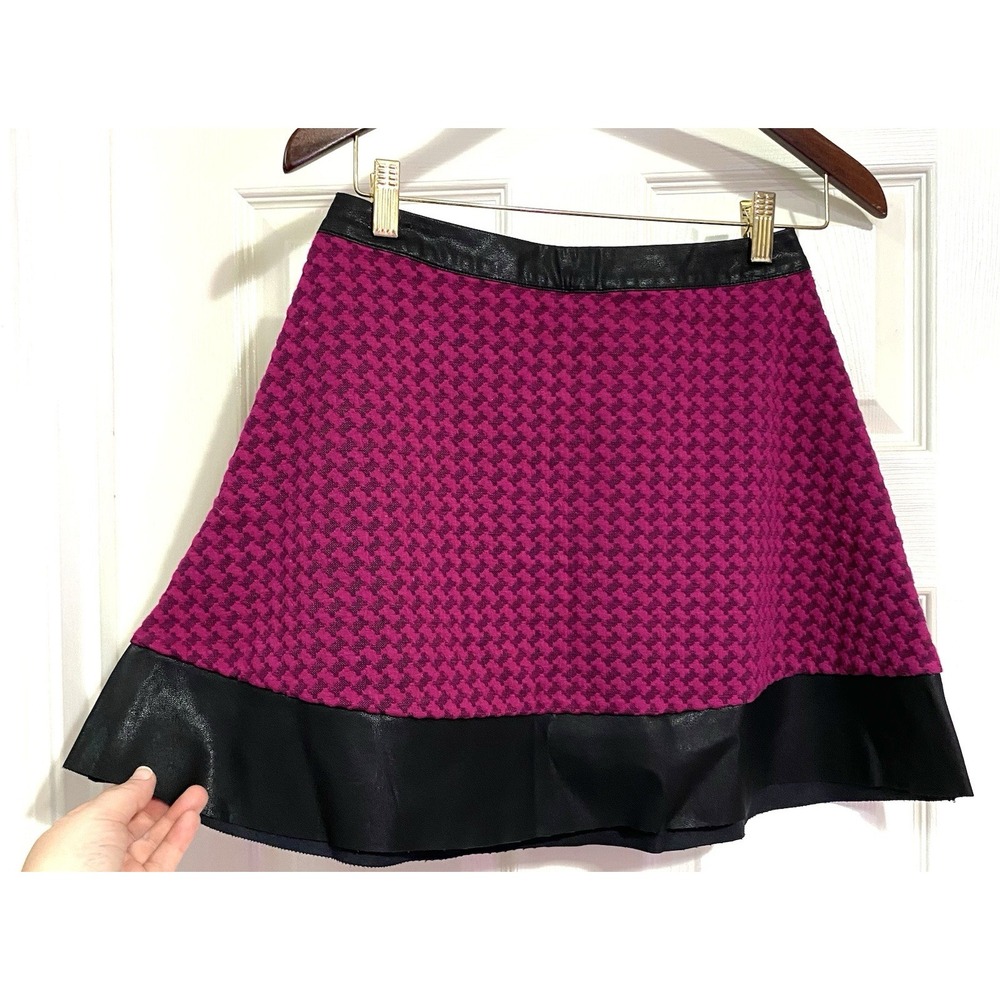 NOS Candies Boysenberry Mini Skirt Women  with Faux Leather Small Size5 Punk Y2k